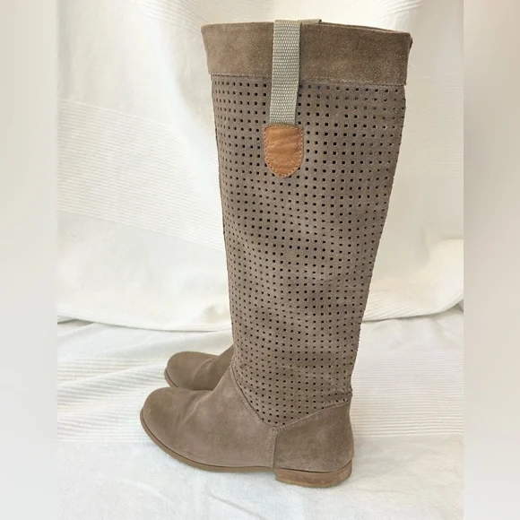 Suede Leather Riding Boots - Picture 4 of 15